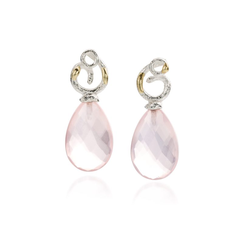 Marjorie Cadogan edelsmit oorhangers kwartz