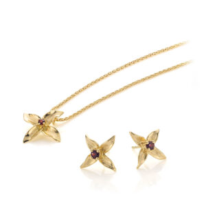 Faja Lobi Flower Set 18k Gold